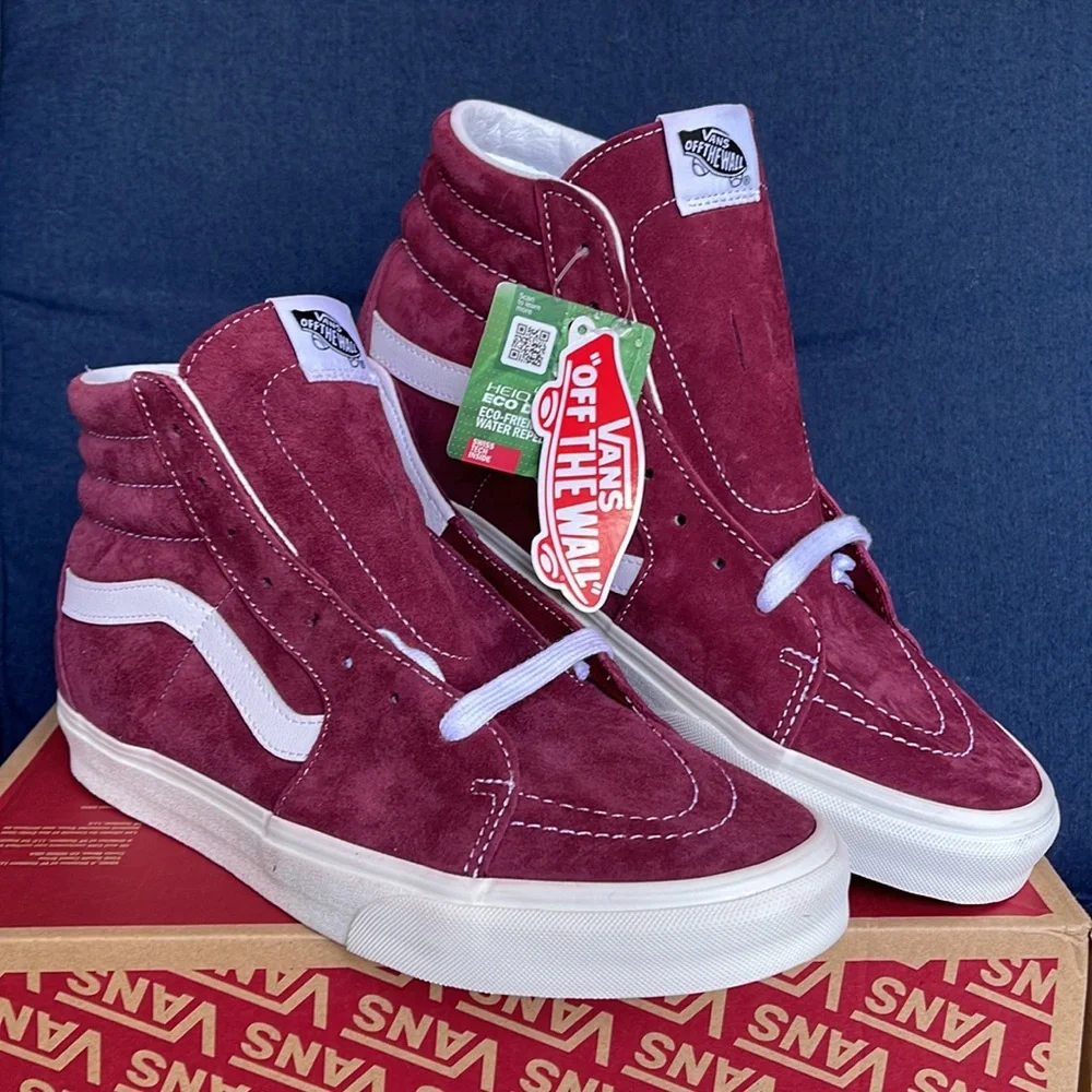 Vans Sk8-Hi Pig Suede Pomegranate / Snow White WMNS - Picture 3 of 16
